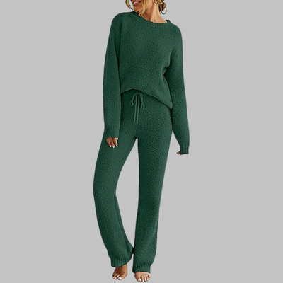 KALILI™ - Casual Long Sleeve Top and Pants Pajama Set