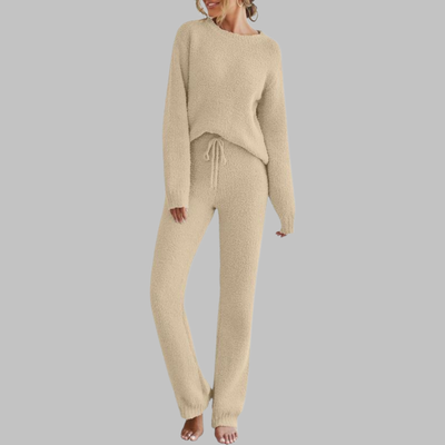 KALILI™ - Casual Long Sleeve Top and Pants Pajama Set