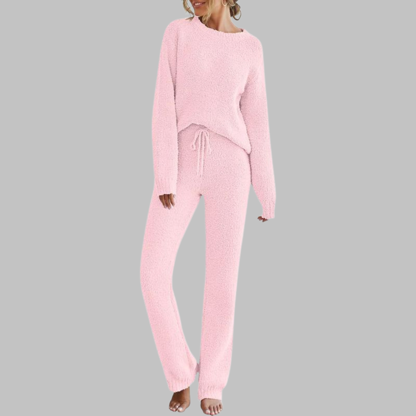 KALILI™ - Casual Long Sleeve Top and Pants Pajama Set