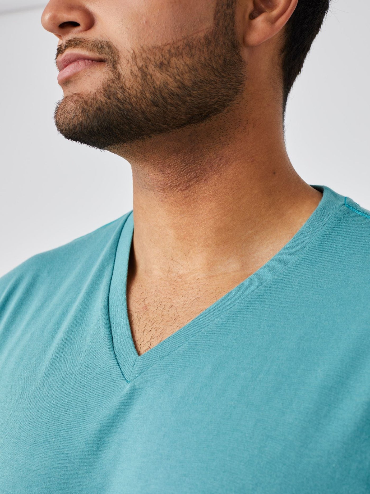 Vintage Blue V-Neck