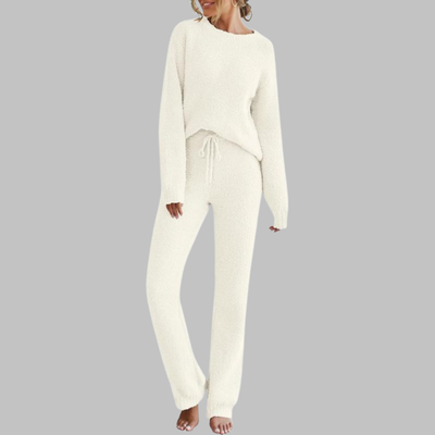 KALILI™ - Casual Long Sleeve Top and Pants Pajama Set
