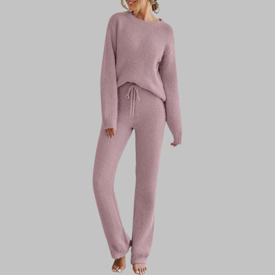 KALILI™ - Casual Long Sleeve Top and Pants Pajama Set