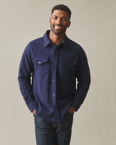 Unisex Redwood Fleece Overshirt - True Navy