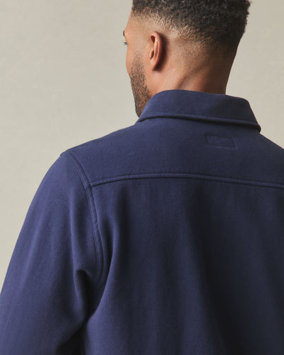 Unisex Redwood Fleece Overshirt - True Navy