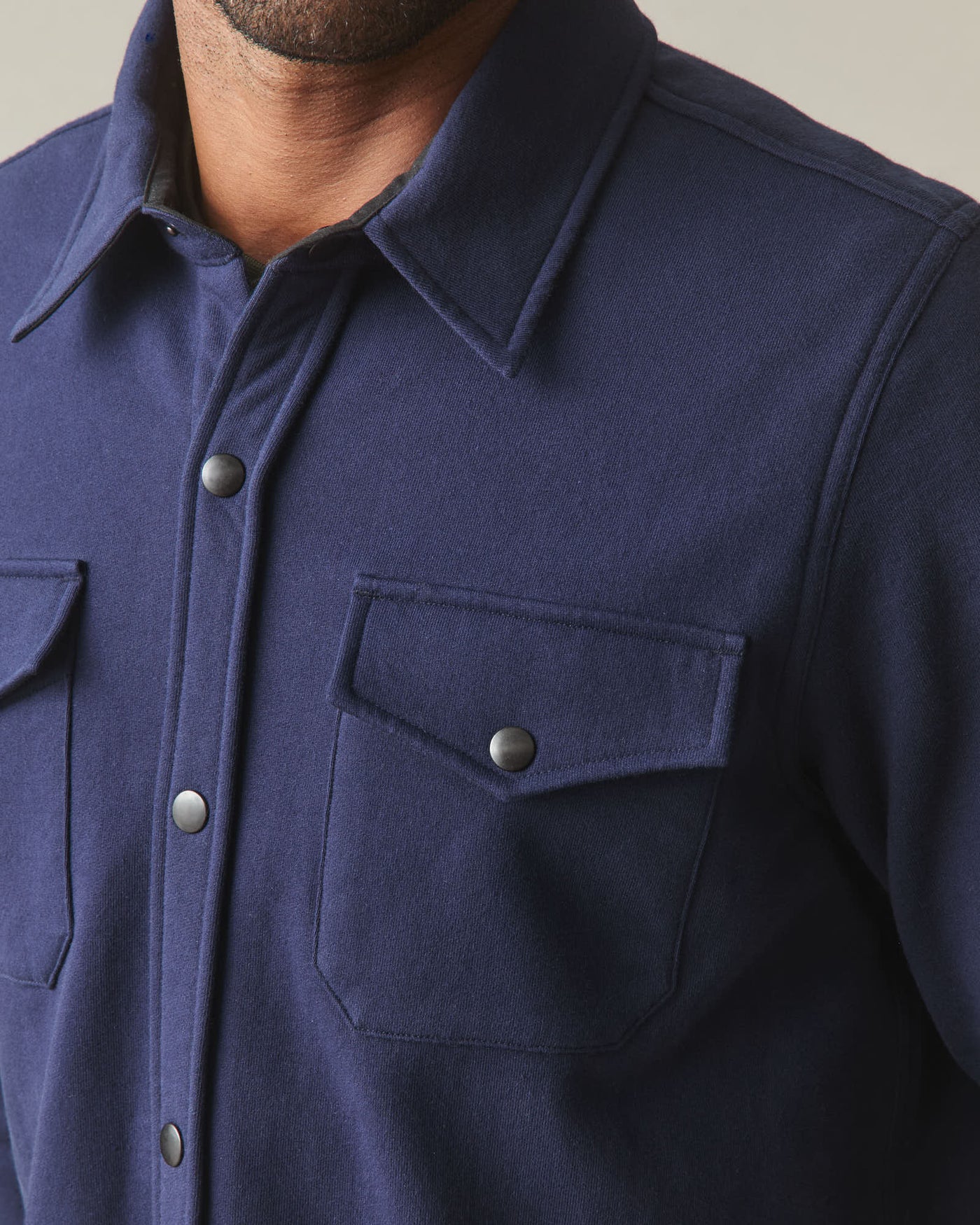 Unisex Redwood Fleece Overshirt - True Navy