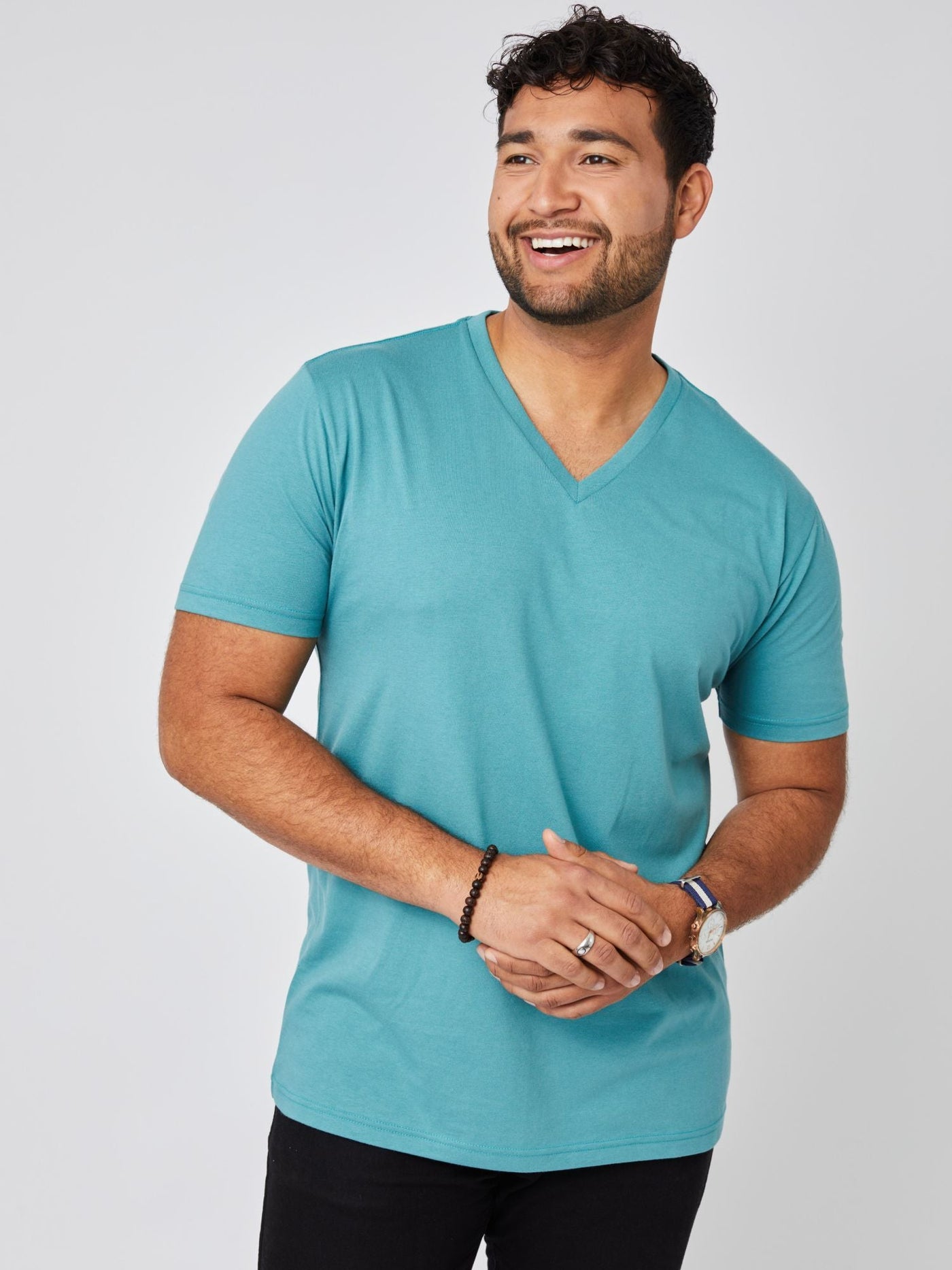 Vintage Blue V-Neck